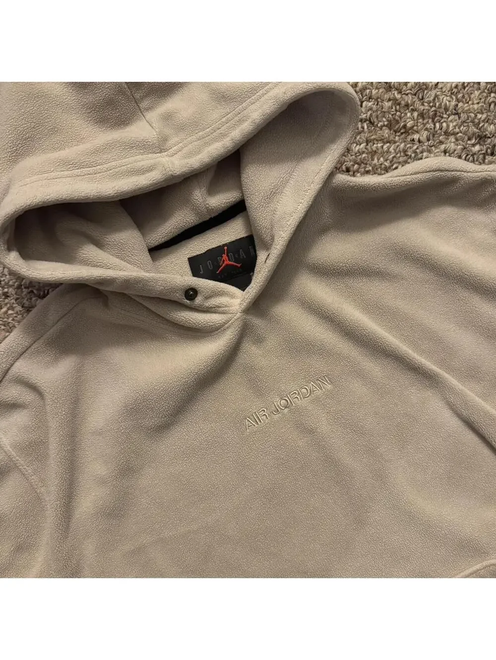 Air Jordan Fleece Hoodie Cream Size Medium